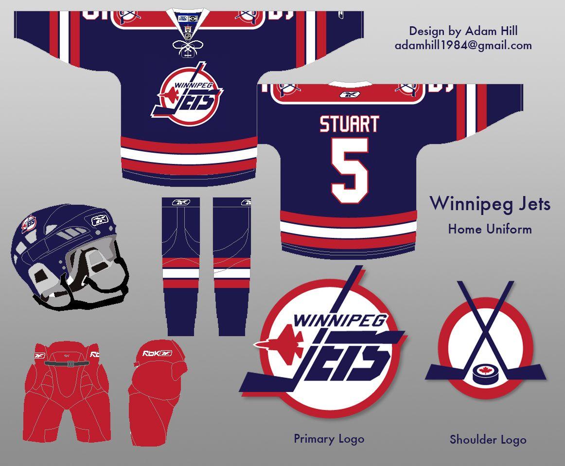 Winnipeg Jets Concept Logo - Uni Watch readers redesign Atlanta Thrashers gear for Winnipeg move