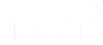 Rent Black and White Logo - HouseME Property Rental Agency