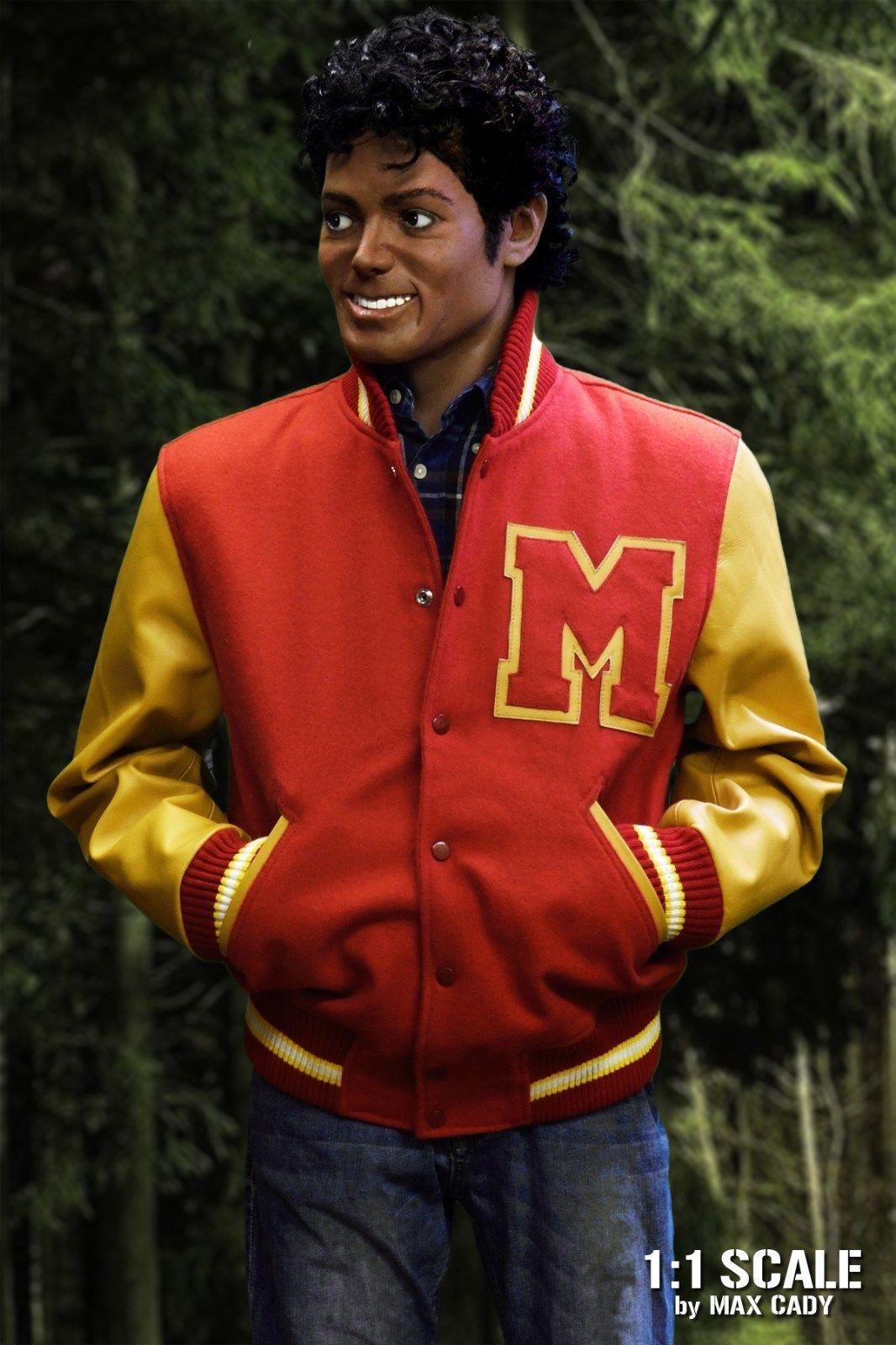 Michael Jackson M Logo - Michael Jackson M Logo Varsity Jacket - The Leather Makers