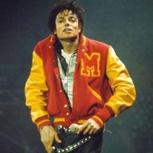 Michael Jackson M Logo - Michael Jackson M Logo Varsity Letterman Baseball Rocking Disco ...