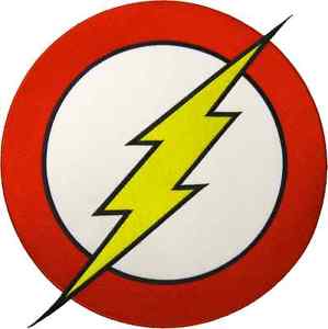 Flash Superhero Logo - Details about 57014 Flash Superhero DC Comic Logo Hero Bolt Sew Iron On  Back Patch HUGE LARGE