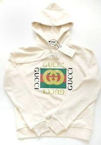 Vintage Gucci Logo - GUCCI Men's Hoodie vintage GUCCI logo NWT Retail $1,280 | eBay