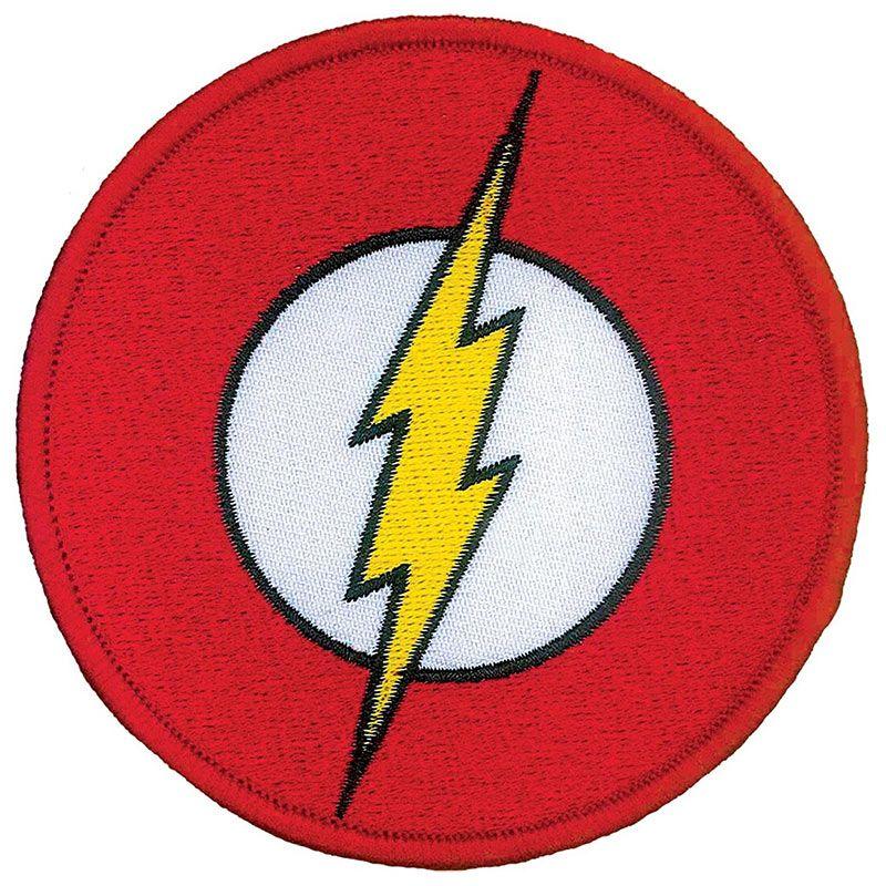 Flash Superhero Logo - Flash Comic Logo Iron On Patch