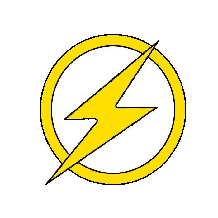 Flash Superhero Logo - Max California: Stencils + Templates