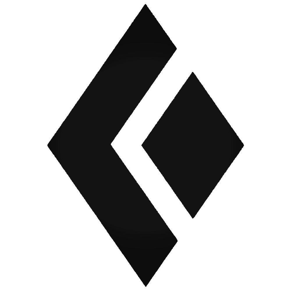 2 Diamond Logo - Black Diamond Skis Logo 2 Sticker