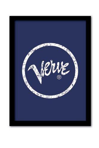 Verve Logo - Pyramid International Verve (Logo) Framed Print Memorabilia, Multi
