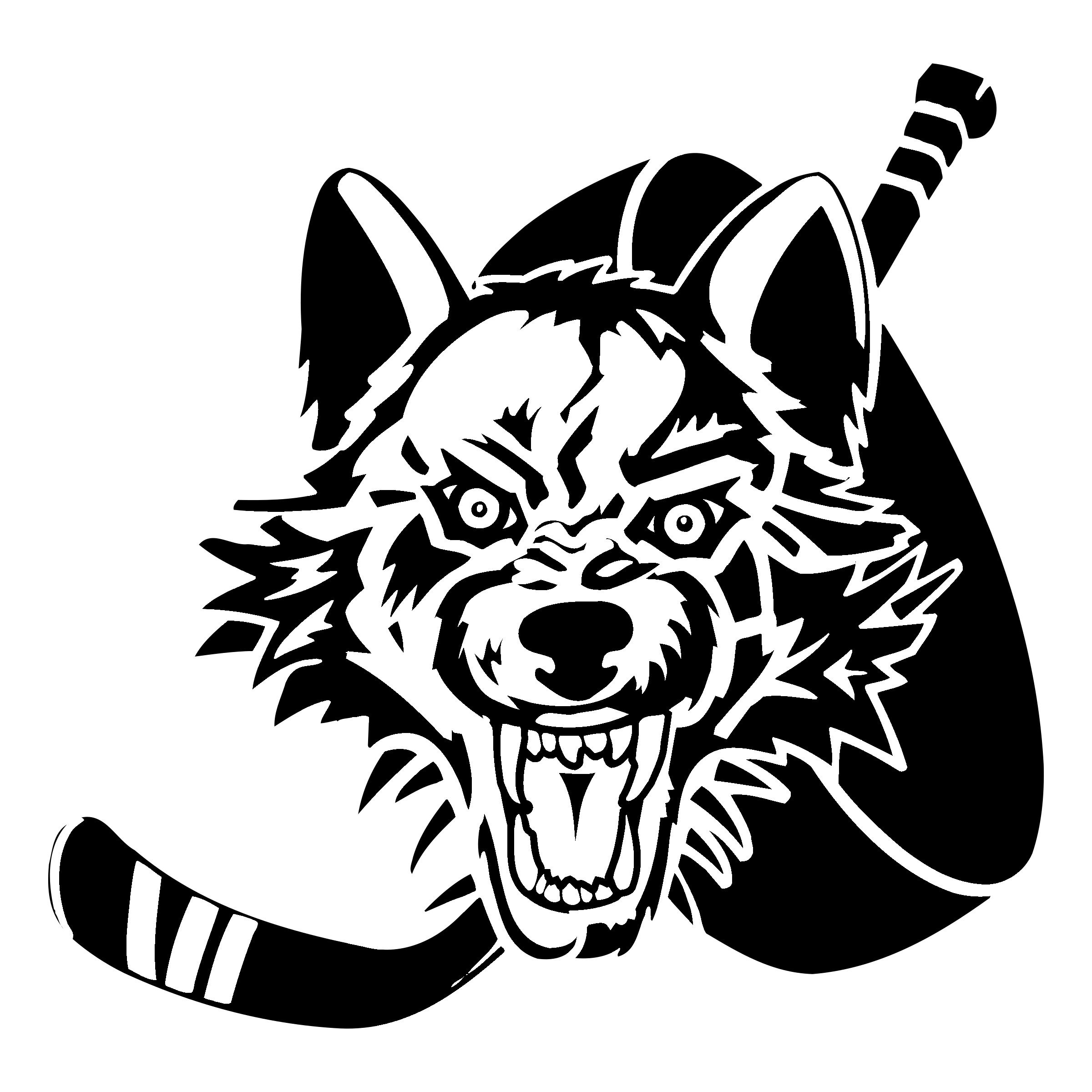Black and White Wolves Logo - Chicago Wolves Logo PNG Transparent & SVG Vector - Freebie Supply