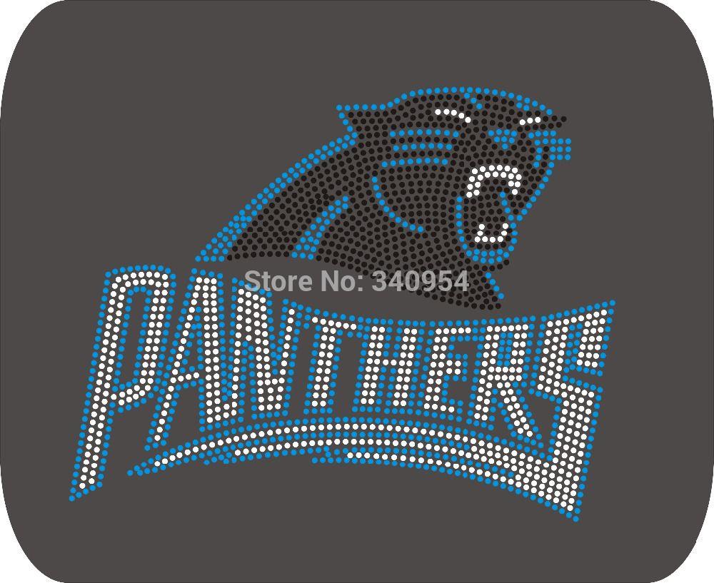 Rhinestone Company Logo - Panthers logo 10pcs/Lot, free shipping, hot fix motif, rhinestone ...