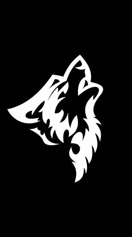 Black and White Wolves Logo - Black wolf Wallpaper by ZEDGE™