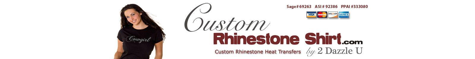 Rhinestone Company Logo - Wholesale Rhinestone Appliques & Custom Heat Transfers from 2 Dazzle U