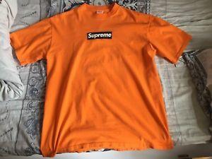 Orange and Black Box Logo - 1999 Supreme Halloween Black Orange Box Logo Tee Size L Brooklyn ...