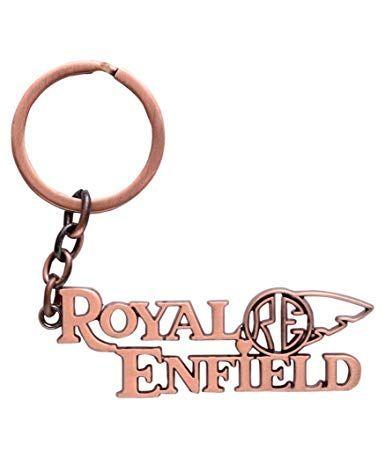 Copper Colored Logo - GCT Royal Enfield Motorcycles RE Logo Metal Keychain | Keyring | Key ...