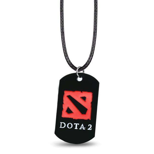 Dota 2 Logo - DOTA 2 Logo Metal Alloy Necklace – OtakuForest.com