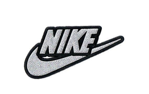 Silver Nike Logo - Nike iron on Logos