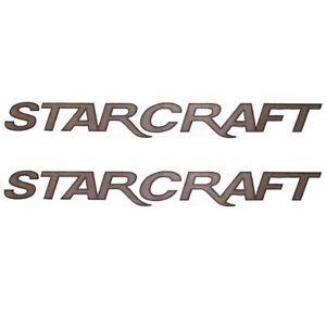 Copper Colored Logo - Starcraft Logo 35 Inch Copper / Brown Boat Decals Pair | eBay