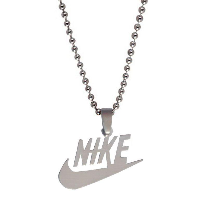 Silver Nike Logo - Buy Men Style Silver Nike Inspired Pendent Online