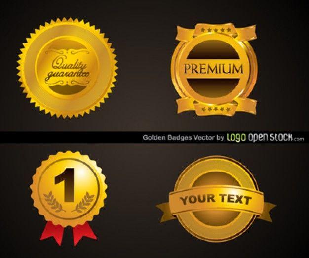 Golden 1 Logo - Golden badges logo vectors Vector | Free Download