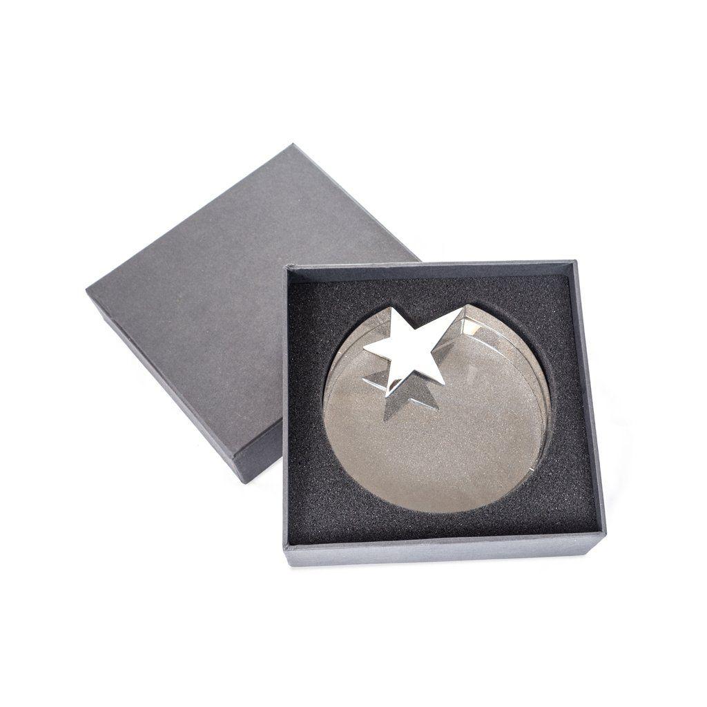 Silver Star with Circle Logo - Optical Crystal Circle Award | Crystal & Awards | Concept Incentives ...
