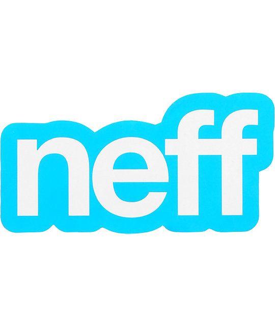 Zumiez Neff Logo - Neff Corp Blue & WhiteSticker