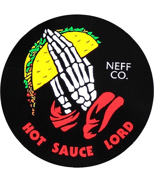 Zumiez Neff Logo - Neff Hot Sauce Black Sticker | Zumiez