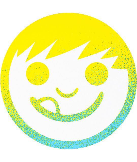 Zumiez Neff Logo - Neff Suckerface Yellow & Cyan Sticker | Zumiez