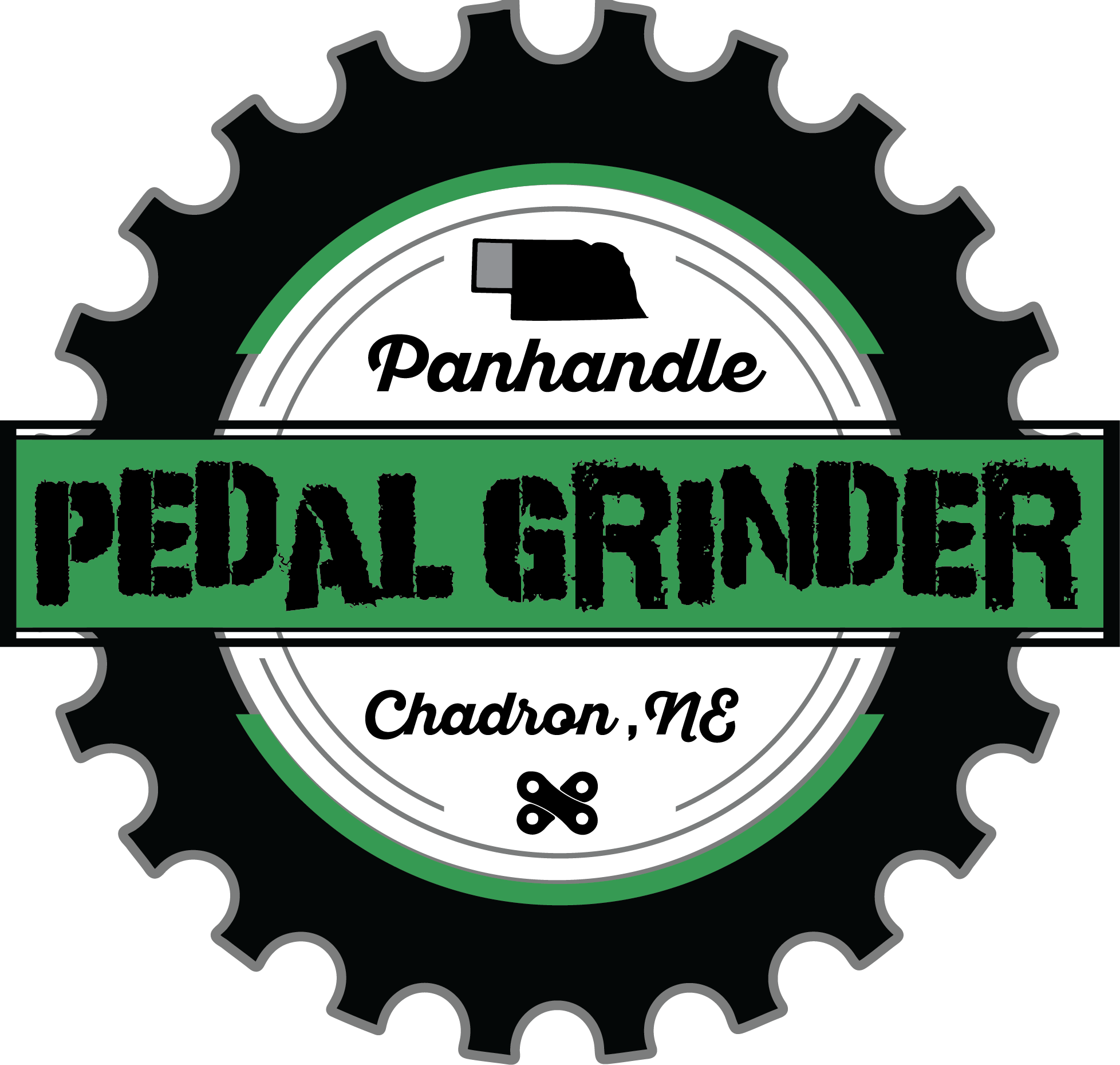 Grinder Logo - Panhandle Pedal Grinder Logo – Pine Ridge Trails Race Series