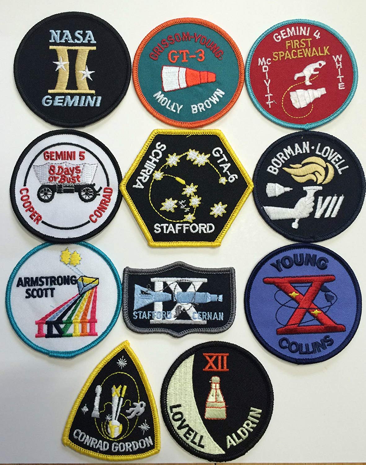 NASA Gemini Logo - New Official Nasa Space Program Gemini Patch Emblem Set