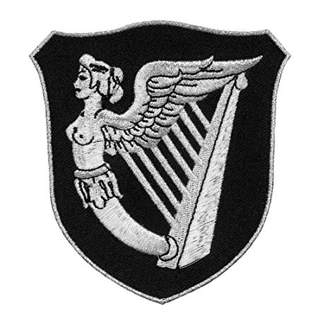 Winged Harp Logo - IRELAND GREEN FLAG HARP WINGED MAIDEN ERIN GO BRAGH IRISH