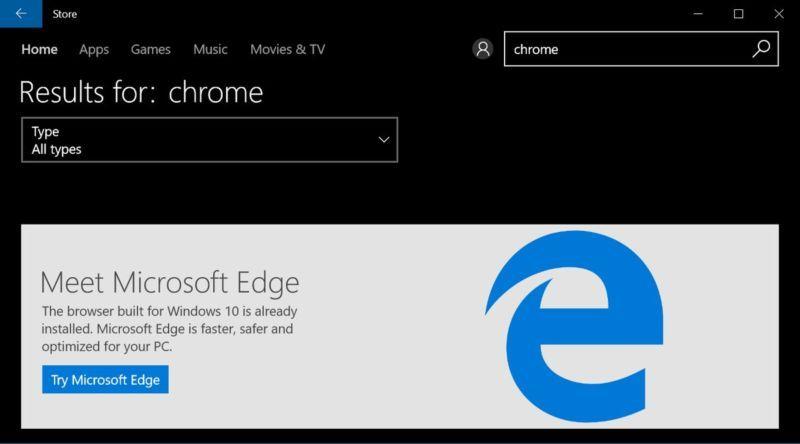 Bing Browser Logo - Windows 10 S forces you to use Edge and Bing | Ars Technica