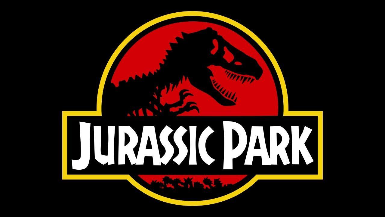 Jurassic Park Logo - How to draw Jurassic Park logo - Как нарисовать логотип Парк Юрского ...