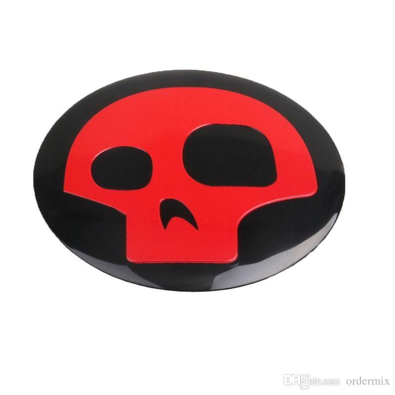 Red Skull Logo - 2019 4x 56mm Red Skull Logo Car Tyre Steering Wheel Center Hub Cap ...