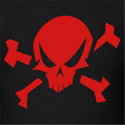 Red Skull Logo Logodix - skull roblox t shirt