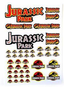 Jurassic Park Logo - Kenner Jurassic Park Logo sticker set - Lot's of sizes! | eBay