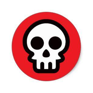 Red Skull Logo - Red Skull Stickers | Zazzle