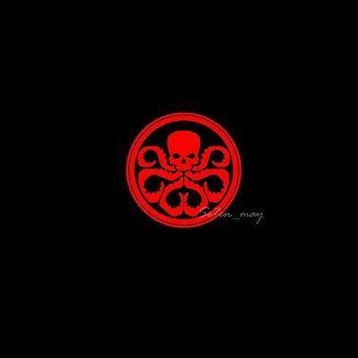 Red Skull Logo - 2X HYDRA RED Skull Octopus Logo Car Door Welcome Projector Shadow