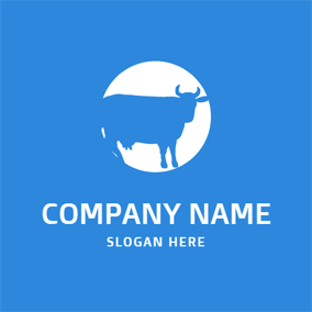 Cow Circle Logo - Free Cow Logo Designs | DesignEvo Logo Maker