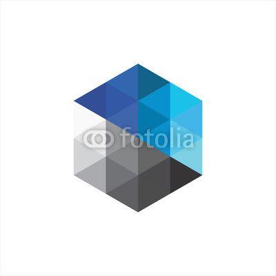 Colorful Diamond Logo - Colorful abstract diamond logo. Buy Photo