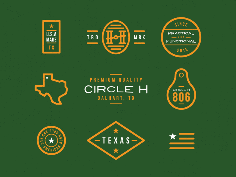 Cow Circle Logo - Circle H Branding Marks by Dylan Menke. Dribbble