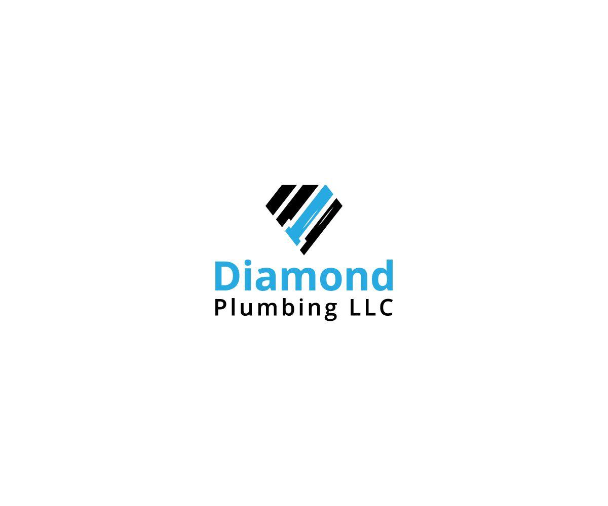 Colorful Diamond Logo - Modern, Colorful Logo Design for Diamond Plumbing LLC