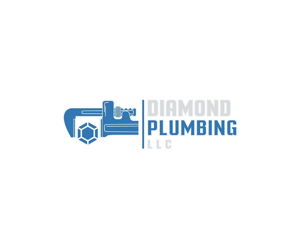 Colorful Diamond Logo - Modern, Colorful Logo Design for Diamond Plumbing LLC