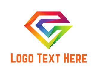Colorful Diamond Logo - Logo Maker this Colorful Diamond Logo Template