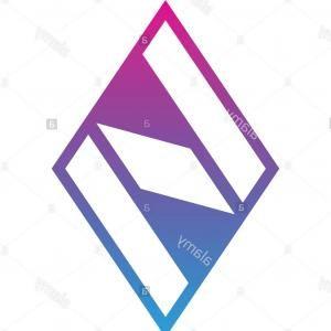 Colorful Diamond Logo - Blue Diamond Logo Isolated On White Background Colorful Brand Sign