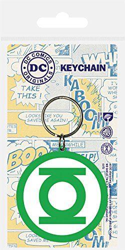 Green Pyramid Logo - Pyramid International Green Lantern Logo Rubber Keychain, Multi ...