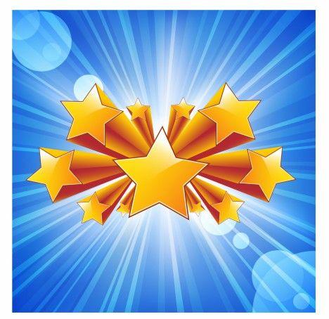 Blue Star with Yellow Background Logo - Blue star exploding background vectors stock for free download about ...