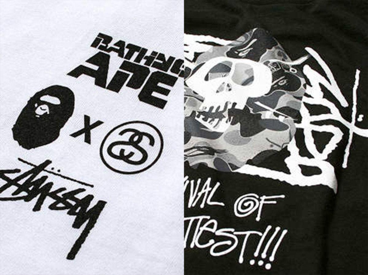 Stussy X BAPE Logo - Stussy x BAPE