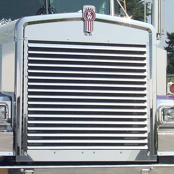 Kenworth Grill Logo - Kenworth W900B Grill Kit with 17 Louver Bars