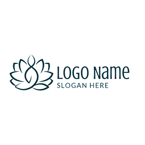 Yoga Flower Logo - Lotus Flower Yoga Symbol logo design | spiritual | Flower logo, Logo ...