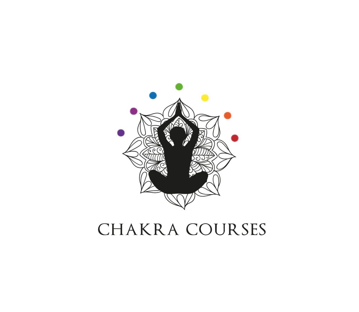 Chakra Logo - Yoga meditation logo mandala logo yoga pose logo yoga | Etsy
