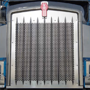 Kenworth Grill Logo - Kenworth Stainless Punched Grill Insert (W900L, B, A & T800 ...