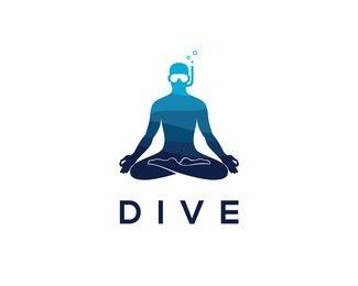 Meditation Logo - DIVE Designed by sicasimada | BrandCrowd